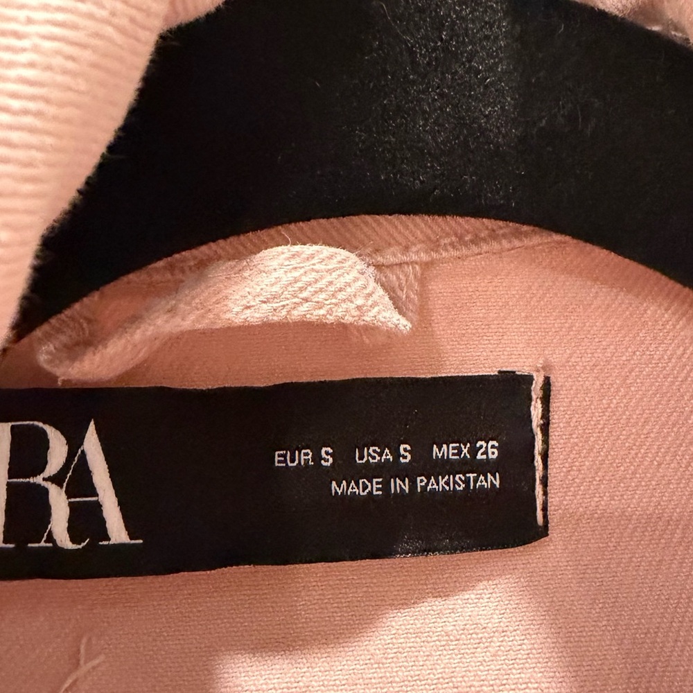 Zara Light Pink Jean Jacket - Picture 5 of 7
